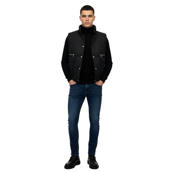 GianFranco Ferre GFF 014 Nero Black Sleeveless Jacket